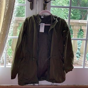 OLD NAVY ARMY GREEN RAIN JACKET